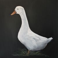 sybrig, eend schilderij, eendschilderij, duckpainting, duck painting, dierenschilderij, animalpainter, animalpainting, painting, paint animal, dieren schilderen