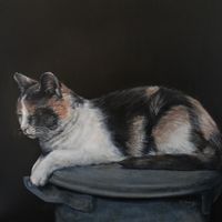 sybrig, catpainter, catpainting, poes, kat, dierenschilder, dierenschilderij, animalartist, catpaint, animalpainting, poezenschilderij, poesschilderij, kattenschilderij, katschilderij, poezenschilder